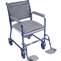 Wheeled Chrome Commode