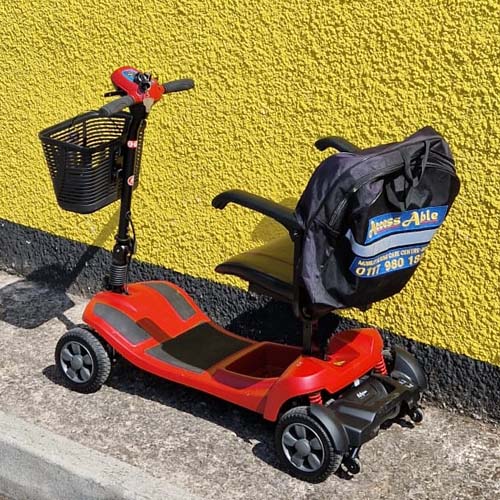 Motion Lithilite Mobilty Scooter Red Back