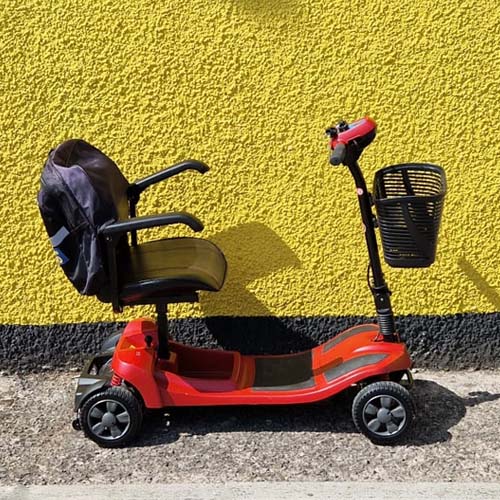 Motion Lithilite Mobilty Scooter Red Side