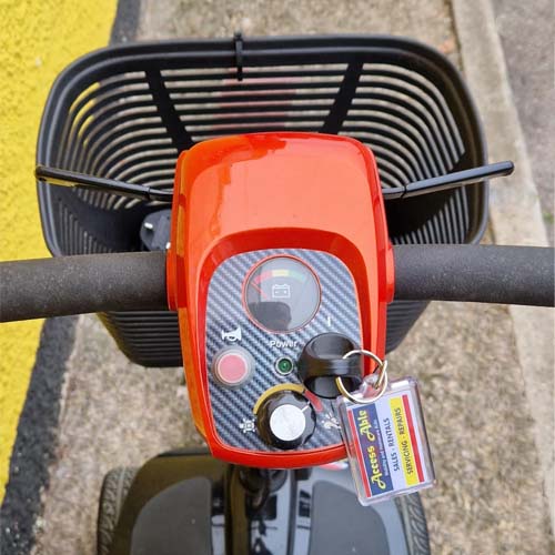 Kymco K Lite Mobility Scooter Red Tiller