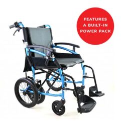 ONE REHAB Power-Push Gravity Lite Wheelchair – TRANSIT WITH POWER PACK