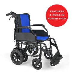 ONE REHAB Power-Push Crash Tested Wheelchair – TRANSIT WITH POWER PACK